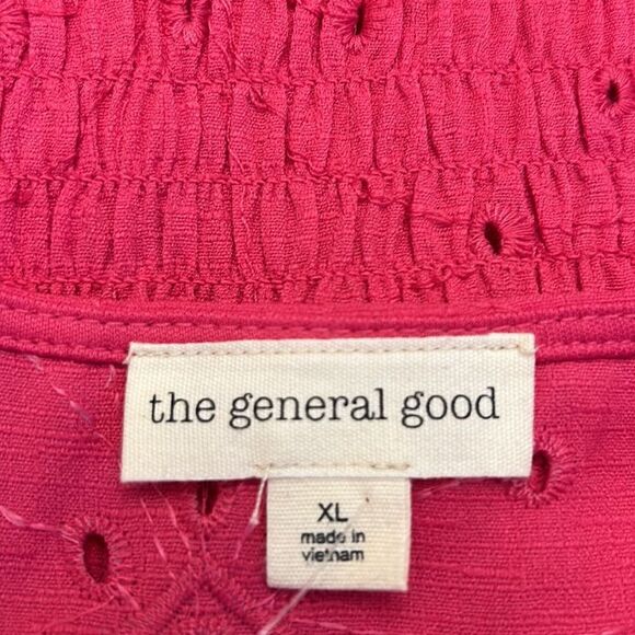 COPY - The General Good hot pink eyelet sleeveless blouse Size XL NWOT - Picture 8 of 10